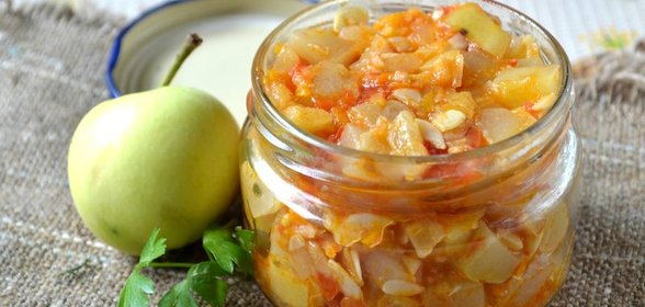Кабачковая икра с яблоками на зиму