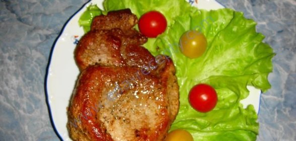 Мясо под маринадом нежное