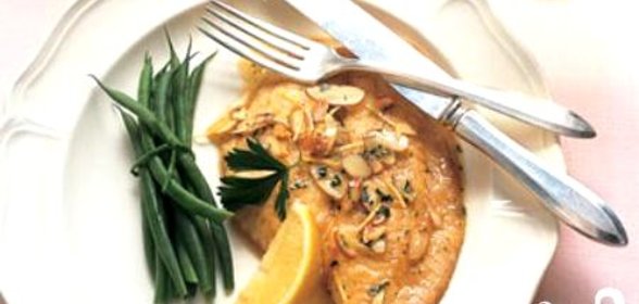 Рыба с лимоном и миндалем