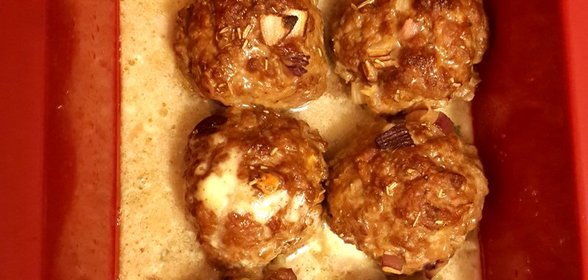 Фрикадельки с сыром дор-блю и фетой