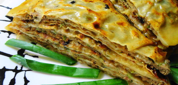 Китайские слоеные лепешки с мясом