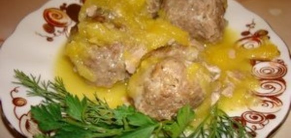 Мясные шарики в манговом соусе