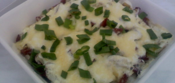 Вариант подачи пельменей/вареников