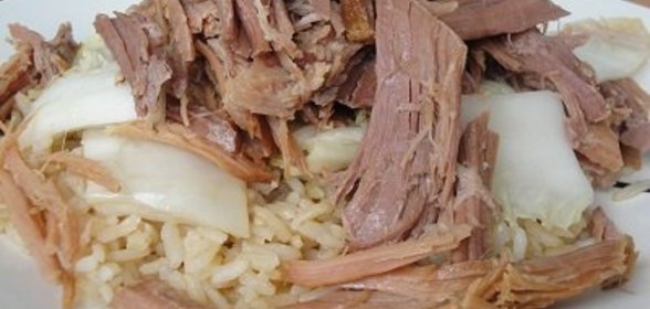 Мясо по Гавайски с Капустой и Рисом ! ! !