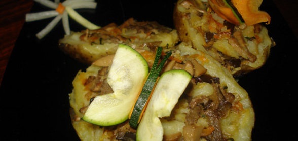 Картофельные лодочки (постное блюдо)