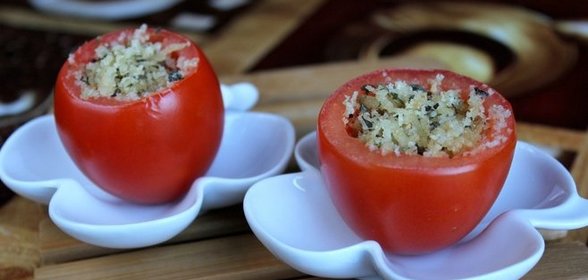 Помидоры в духовке с сыром
