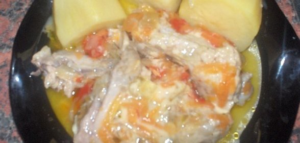 Крылышки под сырно-сливочным соусом