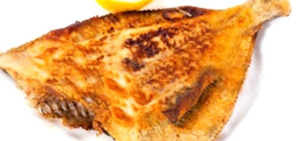 Жареная камбала со сливочным маслом