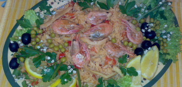 Паэлья с морепродуктами