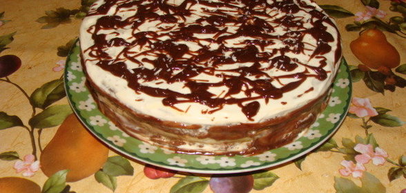 Орехово-банановый торт