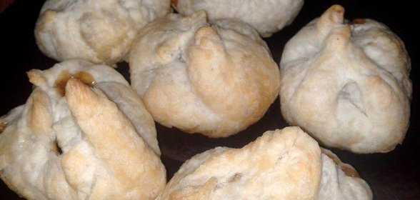 Слоеные мешочки с джемом