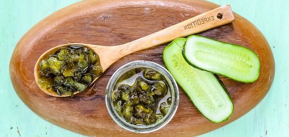 Варенье из огурца, лайма и мяты