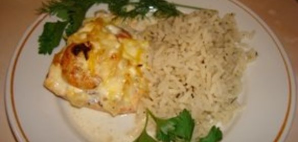 Форель в лимонных сливках