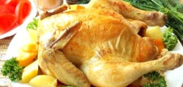 Курица в духовке с овощами