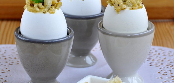 Воздушная яичная кашка с трюфелем