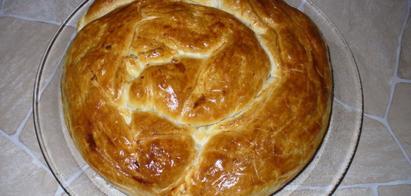 Пирог Помятый (с куринными потрошками и рисом )