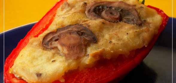 Перцовые чашечки с картофелем