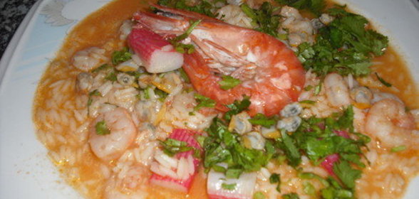 Рис с морепродуктами по-португальски