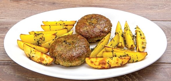 Свиные котлеты с тархуном и картофелем