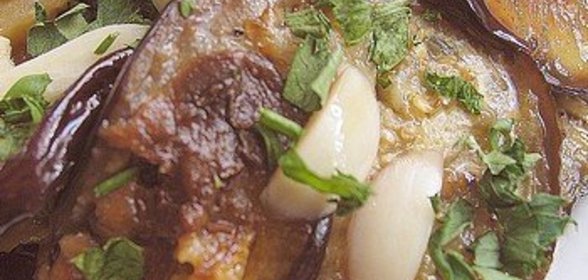 Ломтики баклажанов в маринаде