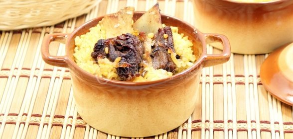 Рёбрышки с булгуром