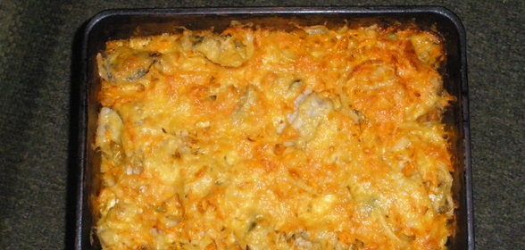 Рыба, запеченная с овощами(вариант)