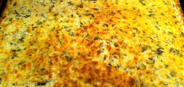 Сырный пирог из слоеного теста