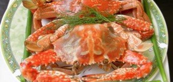 Королевские креветки в духовке,варёные крабы