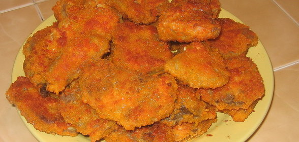 Язык в панировке