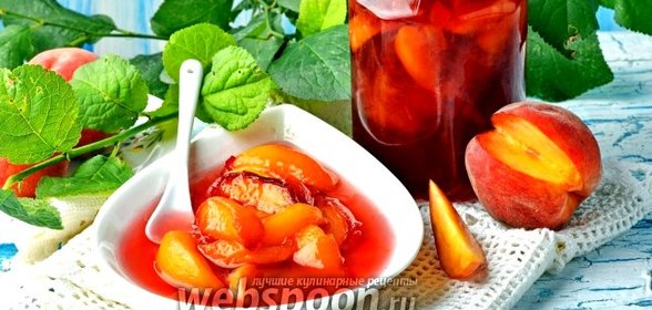 Варенье из персиков пятиминутка