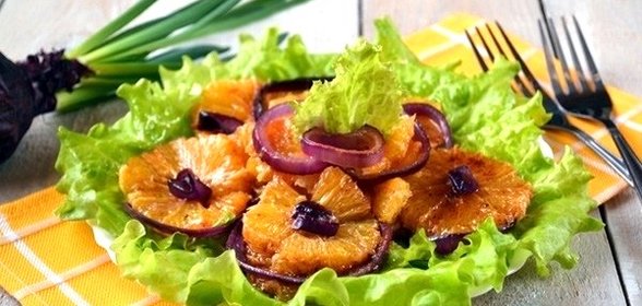 Салат из пряных апельсинов