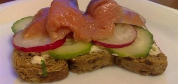 Датский открытый сэндвич