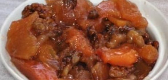 Айвовое варенье из айвы с грецкими орехами