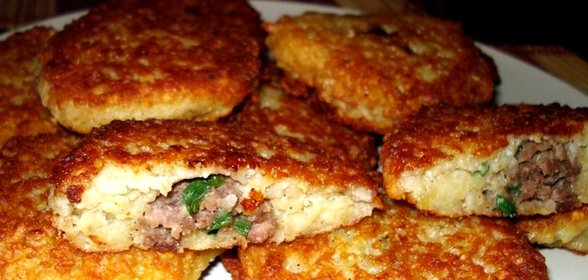 Драники с мясом