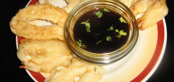 Кольца кальмаров в кляре.(Вариант для поста)