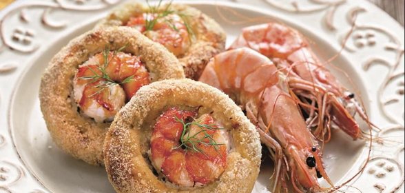 Рыбные зразы с креветками