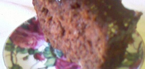 шоколадно-банановый кекс