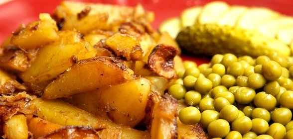 Белые грибы с картошкой