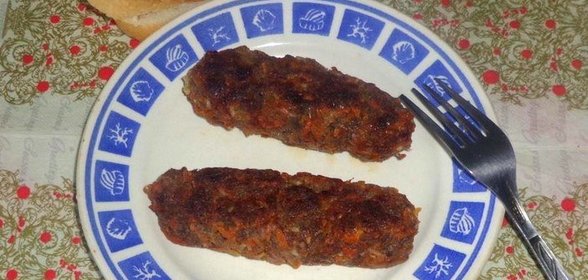 Сосиски из фарша и овощей