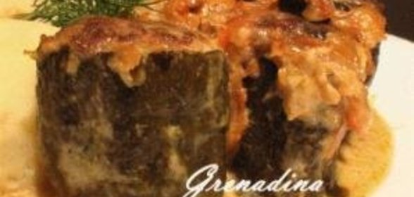 Фаршированные цуккини под сметанным соусом