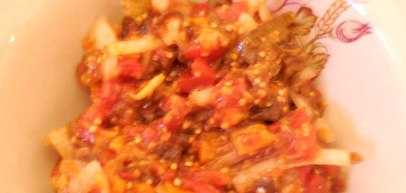 Икра из запеченных овощей