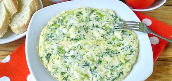 Капустный омлет