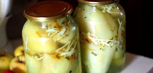 Перец, фаршированный капустой на зиму