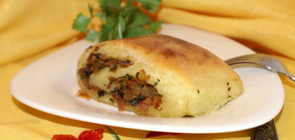 Мекленбургский картофельный рулет со шкварками