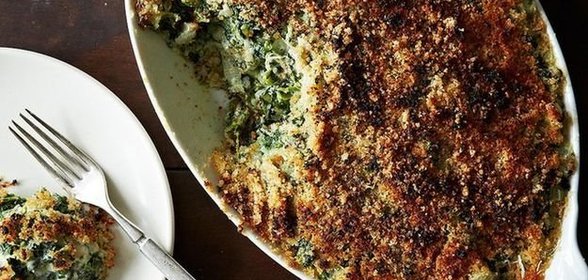 Гратен со шпинатом