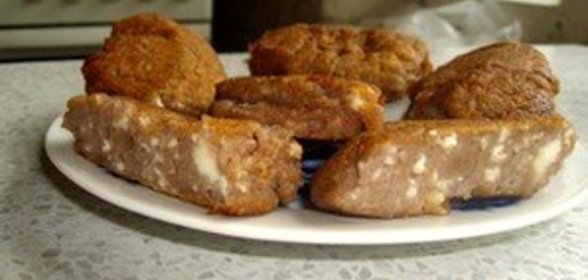 Сырники ржаные с малиной