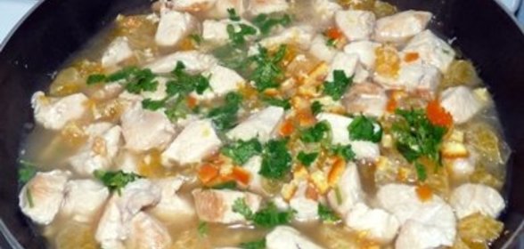 Курица с мандаринами