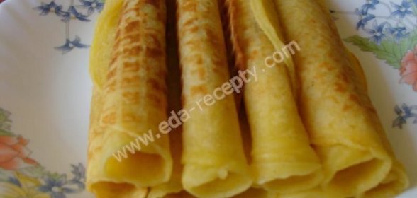 Вафельные трубочки с джемом