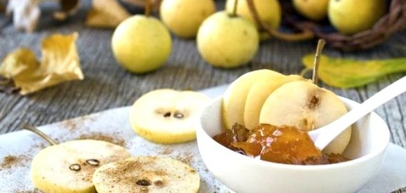 Яблочно грушевый конфитюр с корицей