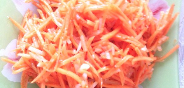 Морковь по-корейски с картофелем